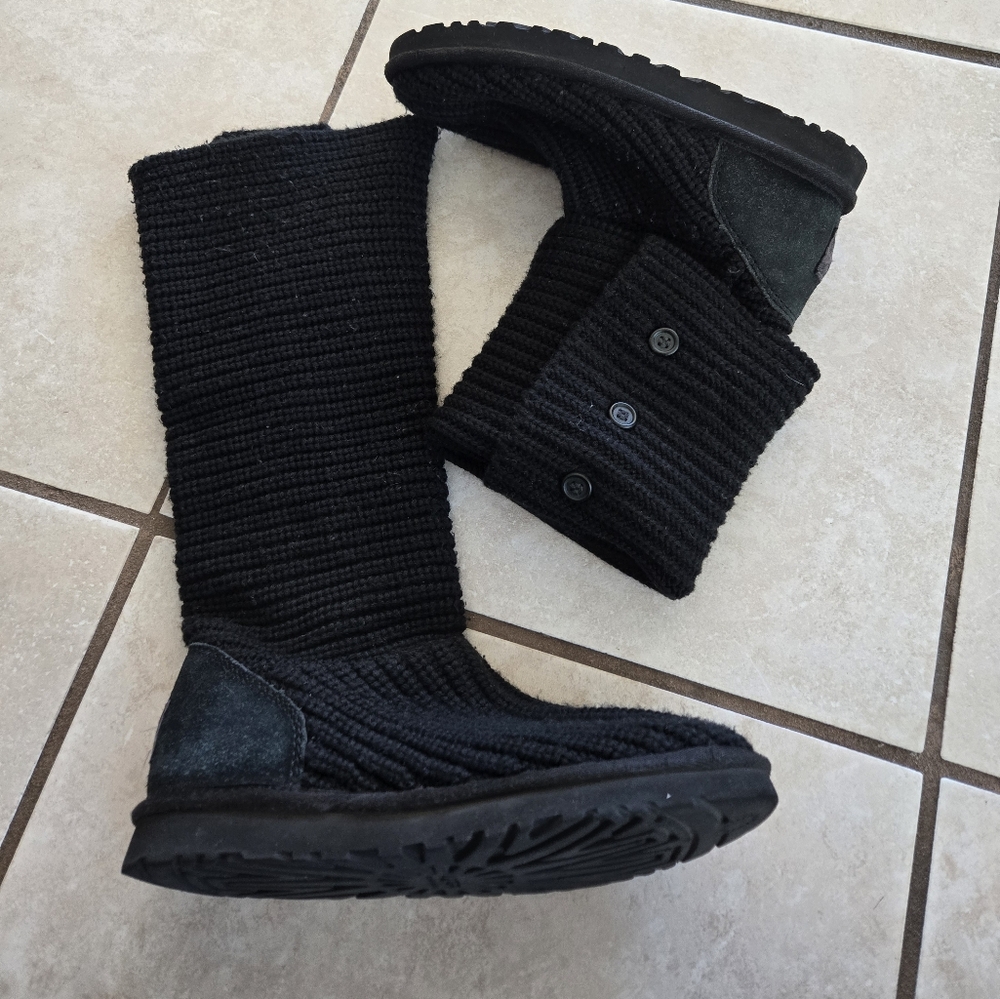UGG Black sweater boots